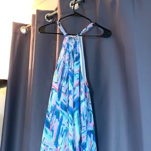 LAGE Halter colorful dress